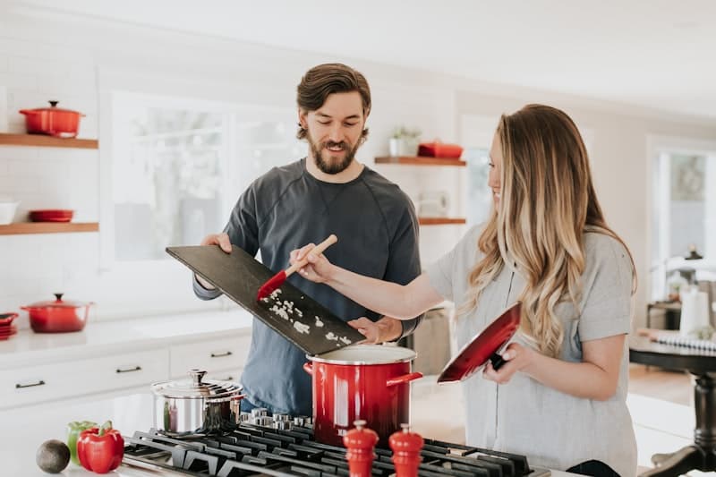 Shared kitchen space at Rooted Co-Living